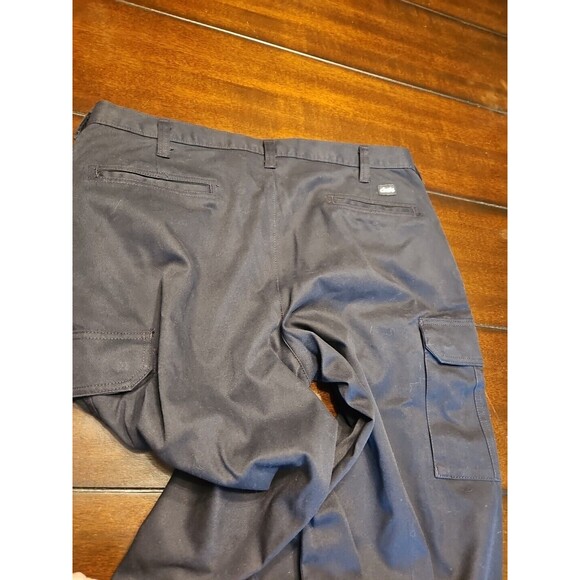 Cintas Comfort Flex Navy Black Cargo Work Pant 38x33 #270-35 Relaxed Fit - Picture 7 of 9
